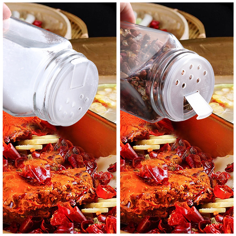 Konyhai 12db Fűszerüveg Szervező Fűszertartó Fűszertartó edények Só és Bors Fűszereszközök Palack Konyhai Kütyü készletek