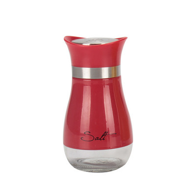 Agitator de condimente din oțel inoxidabil pentru sare și piper Dispenser de condimente cu fund de sticlă Agitator de piper Agitator de condimente Saliner Set de grătar