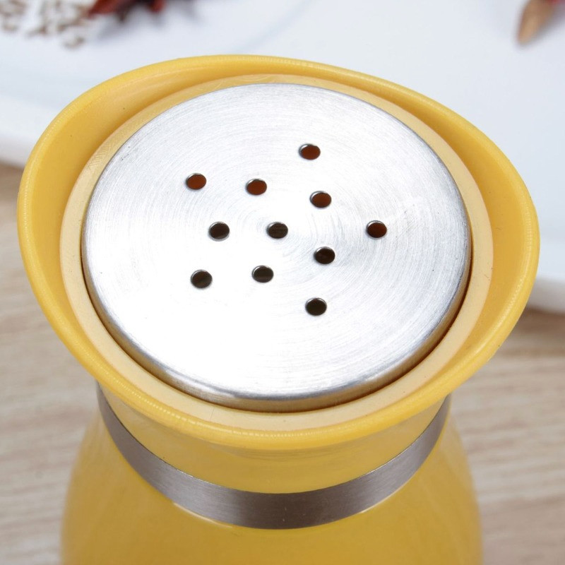 Agitator de condimente din oțel inoxidabil pentru sare și piper Dispenser de condimente cu fund de sticlă Agitator de piper Agitator de condimente Saliner Set de grătar