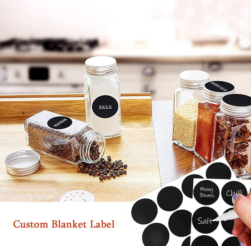 Borcane pentru condimente 12 buc. Organizator de bucătărie Raft pentru condimente Set de vase de condimente Sare și piper Instrumente pentru condimente Sticle Seturi de gadgeturi de bucătărie