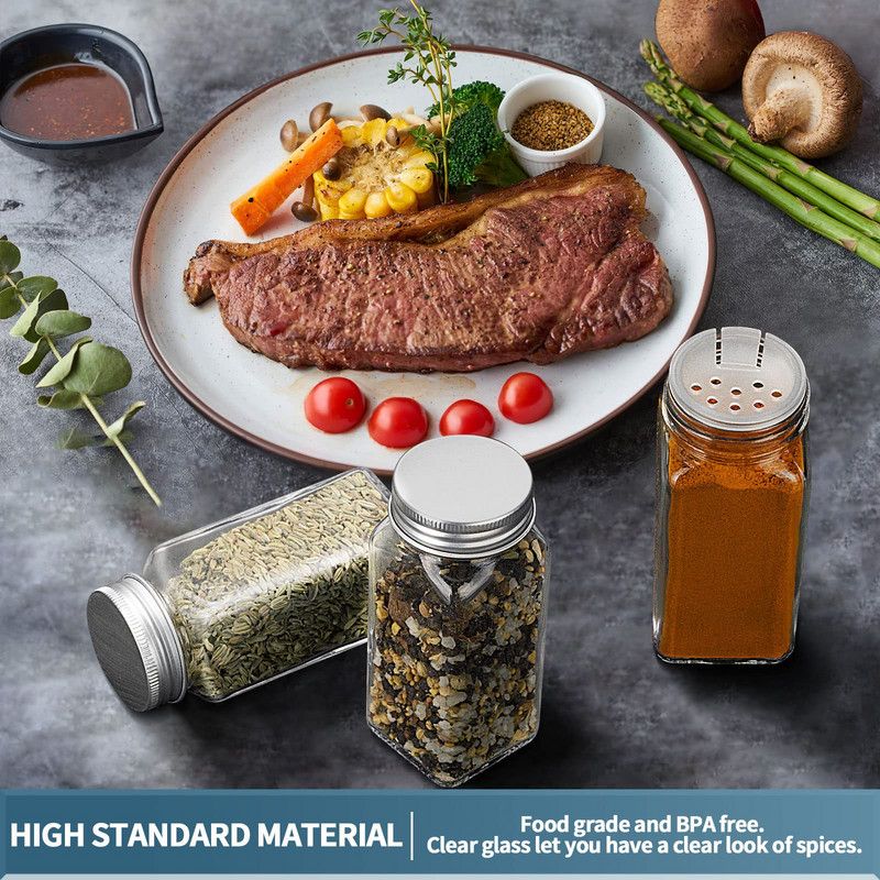 Borcane pentru condimente 12 buc. Organizator de bucătărie Raft pentru condimente Set de vase de condimente Sare și piper Instrumente pentru condimente Sticle Seturi de gadgeturi de bucătărie