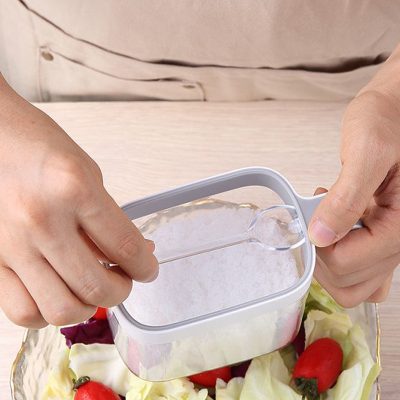 Köögi seinale kinnitatav vürtsiriiul Suhkrukauss soolatops Vürtsikonteinerite karbid lusikatega Korraldaja Köögiriistade hoiukomplektid