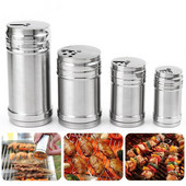 Nerūdijančio plieno virtuvės druskos plaktuvas pipirų maltų kmynų miltelių kepsninės prieskonių indelis prieskonių stiklainis dantų krapštukas buteliukas lipdukas