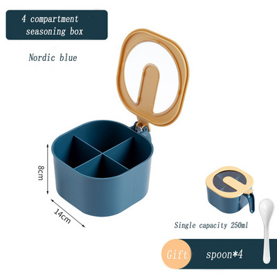 Sütőtök fűszeres dobozok Só-bors fűszeres üveg fedővel Átlátszó fűszertartó edény fűszertároló doboz Konyhai fűszeres doboz