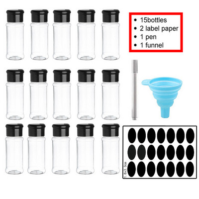 5/10/15/20 DB Fűszeres tégelyek Só-bors shaker Fűszeres tégely fűszeres Műanyag Barbecue Fűszer Konyhai Szerszám