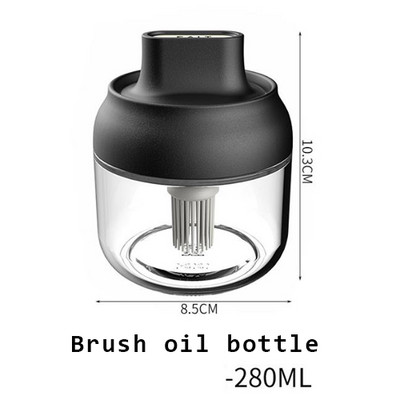 Konyhai üveg ízesítő edény fedővel Só és bors shakerek készlet ecet szójaszósz spray olajos üveg fűszeres fűszeres üveg