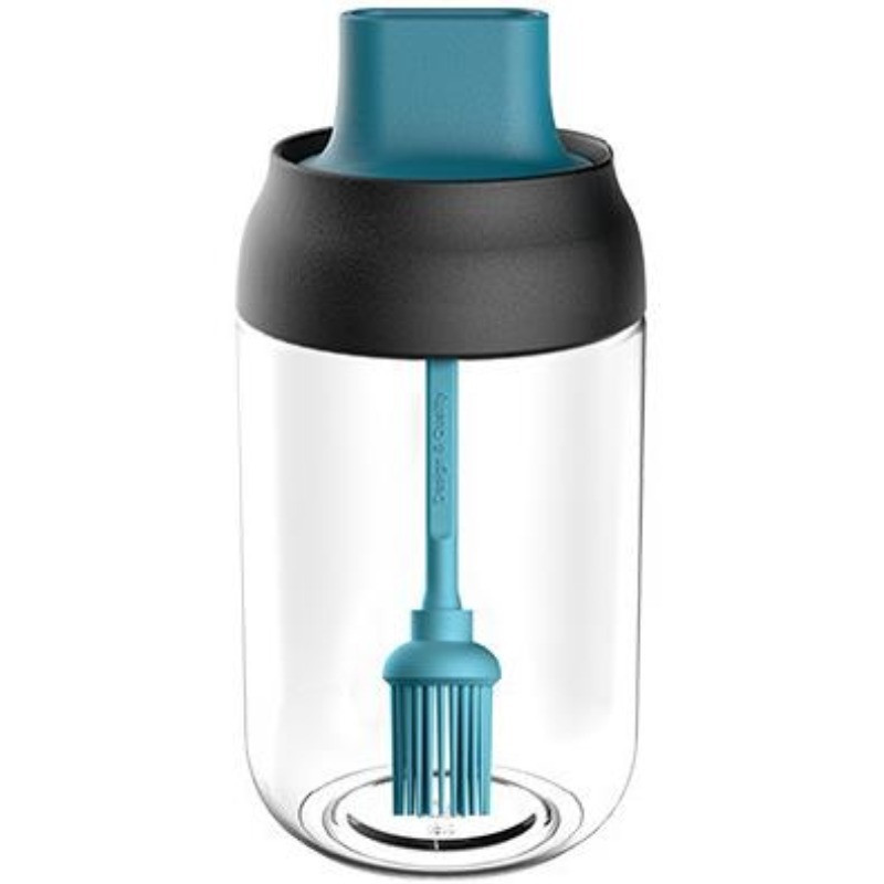 250 ml-es Fűszerüveg kupak Lezárt Cruet Fűszeres Fűszeres tégelyek Fedős Kanál fűszerekhez Borspalackok Sószórók Konyhai tároló