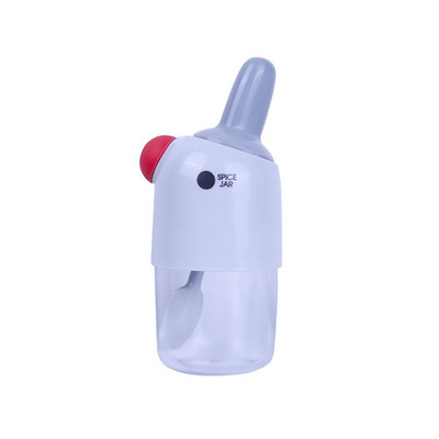 Multifunkcionális kanálkupakkal beépített fűszeres üveg 2 az 1-ben nedvességálló, lezárt tartály a konyhában Háztartási sópalack