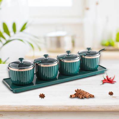 Cutie de condimente de glutamat monosodic de sare de lux Sarer de sare de lux Set de combinație de condimente cutie de condimente