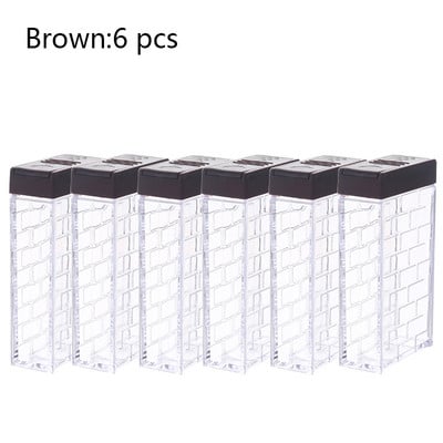 Átlátszó fűszerüveg készlet Só-bors fűszerező üveg Színes fedeles Konyhai fűszerkeverék tároló tartály