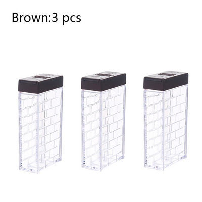 Átlátszó fűszerüveg készlet Só-bors fűszerező üveg Színes fedeles Konyhai fűszerkeverék tároló tartály