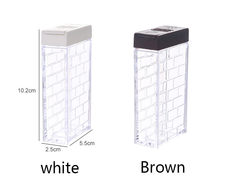 Átlátszó fűszerüveg készlet Só-bors fűszerező üveg Színes fedeles Konyhai fűszerkeverék tároló tartály