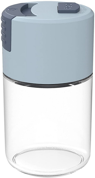 Adagoló só és cukor shaker Push típusú ételízesítő vezérlő palack Fűszerezés szervező Fűszer adagoló paprika kakaóliszthez