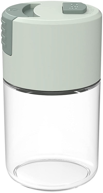 Adagoló só és cukor shaker Push típusú ételízesítő vezérlő palack Fűszerezés szervező Fűszer adagoló paprika kakaóliszthez