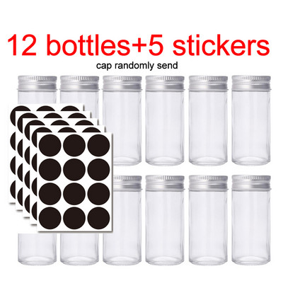 Borcane de sticlă pentru condimente Container cu etichete Autocolante Sticla de condimente pentru grătar Gatit piper sare Sticle de depozitare