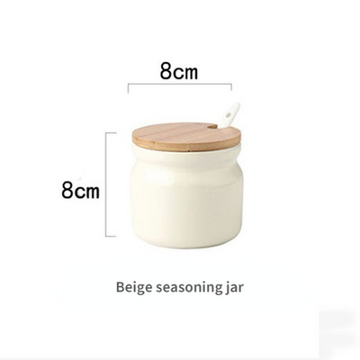 Suport pentru condimente din ceramică nordică Saliera Piper Oțet Sticlă de ulei Zahăr Chili Cutie Condimente Condimente Set Borcane de depozitare Bucătărie de acasă