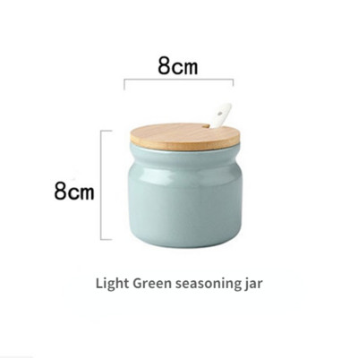 Suport pentru condimente din ceramică nordică Saliera Piper Oțet Sticlă de ulei Zahăr Chili Cutie Condimente Condimente Set Borcane de depozitare Bucătărie de acasă