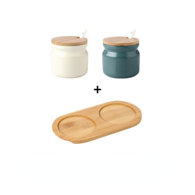 Suport pentru condimente din ceramică nordică Saliera Piper Oțet Sticlă de ulei Zahăr Chili Cutie Condimente Condimente Set Borcane de depozitare Bucătărie de acasă