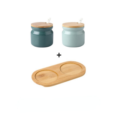 Suport pentru condimente din ceramică nordică Saliera Piper Oțet Sticlă de ulei Zahăr Chili Cutie Condimente Condimente Set Borcane de depozitare Bucătărie de acasă