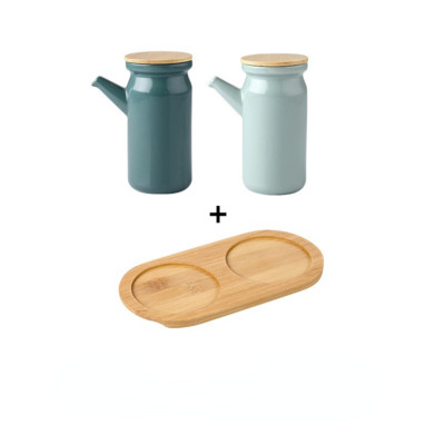 Suport pentru condimente din ceramică nordică Saliera Piper Oțet Sticlă de ulei Zahăr Chili Cutie Condimente Condimente Set Borcane de depozitare Bucătărie de acasă