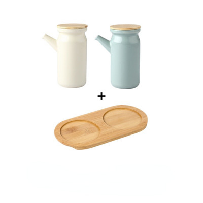 Suport pentru condimente din ceramică nordică Saliera Piper Oțet Sticlă de ulei Zahăr Chili Cutie Condimente Condimente Set Borcane de depozitare Bucătărie de acasă