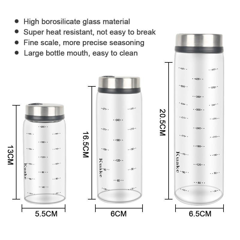 Set de sticle de condimente sigilate, model cu mai multe găuri, borcan de condimente de sticlă, sare de bucătărie, accesorii de bucătărie rezistente la umiditate
