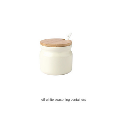 Raft din ceramică pentru condimente, sare și piper, set de sticle de ulei, accesorii de uz casnic pentru bucătărie, borcan de depozitare a condimentelor cu capac