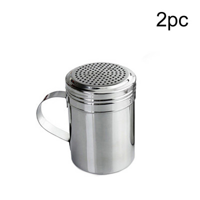 Dozator versatil de ardei de dragă, instrument de bucătărie, sticle de condimente din oțel inoxidabil, praf de grătar, sare, zahăr, cu mâner