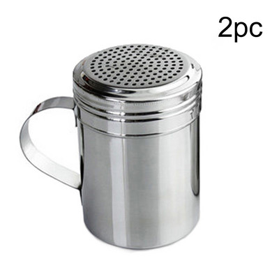 Dozator versatil de ardei de dragă, instrument de bucătărie, sticle de condimente din oțel inoxidabil, praf de grătar, sare, zahăr, cu mâner