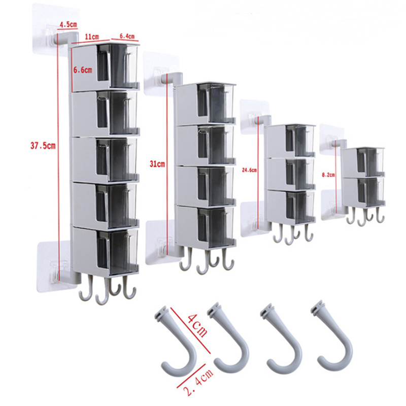 Konyhai rendszerező tároló doboz Fűszeres tégely flakon falra akasztható fűszertartó forgatható cukorsó fűszertartó edény konyhai eszköz