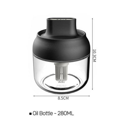 Accesorii transparente de bucătărie Borcan de condimente de sticlă pentru sare, zahăr, piper, pudră, cu lingură, sticla de condimente din plastic, borcan de sticlă de sare