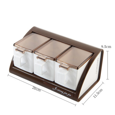 Virtuvė Buitinė sieninė cukraus dubenėlis Druska Prieskoniai Stiklainiai Organizatorius Pagardų laikymo Talpykla Virtuvės Prieskonių Dėžutės Programėlės