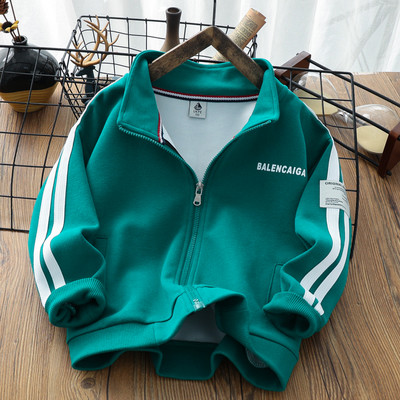 Sportiniai megztiniai berniukams su raštu ir užsegamu užtrauktuku