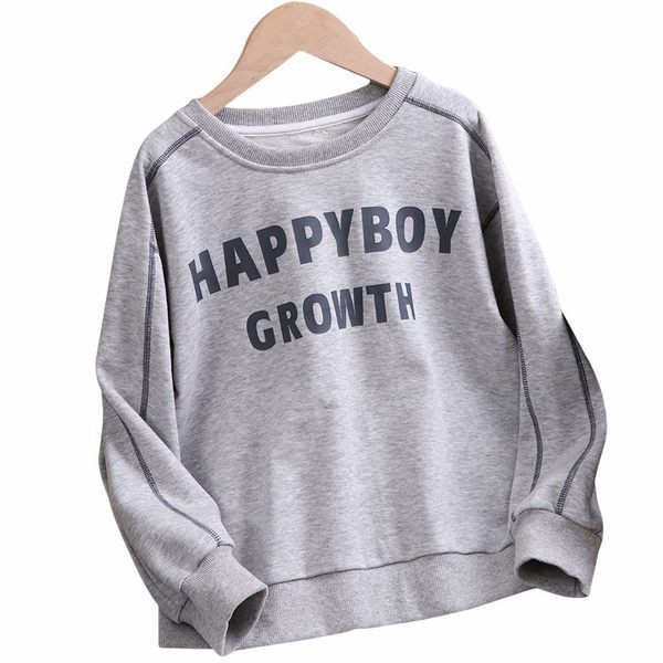 Hosszú ujjú, feliratos gyerek pulóver