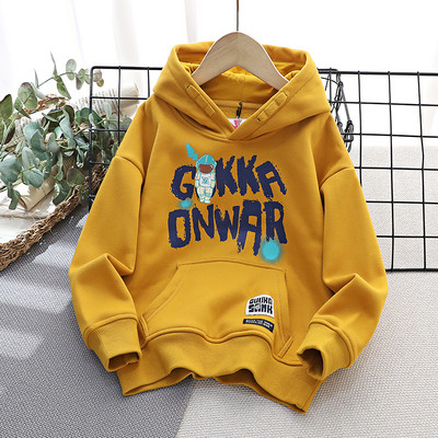 Gyermek pulóver pehely béléssel és kapucnival