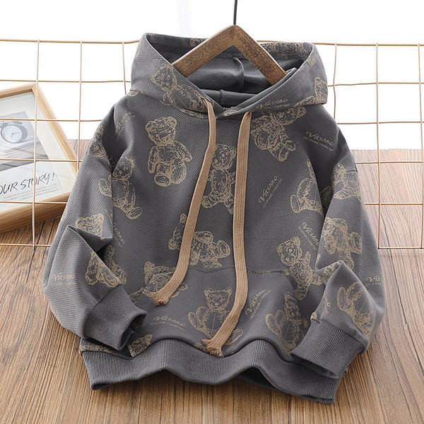 Hanorac pentru copii cu glugă pentru băieți - două culori