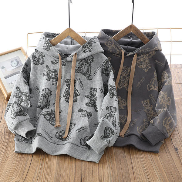 Hanorac pentru copii cu glugă pentru băieți - două culori