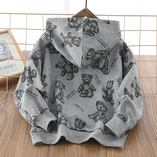 Hanorac pentru copii cu glugă pentru băieți - două culori