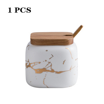 Kerámia fűszeres edény szett fűszer tároló doboz bors- és sótartó cukortál konyhai fűszeres palack tároló tartály Saleiro