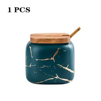 Kerámia fűszeres edény szett fűszer tároló doboz bors- és sótartó cukortál konyhai fűszeres palack tároló tartály Saleiro
