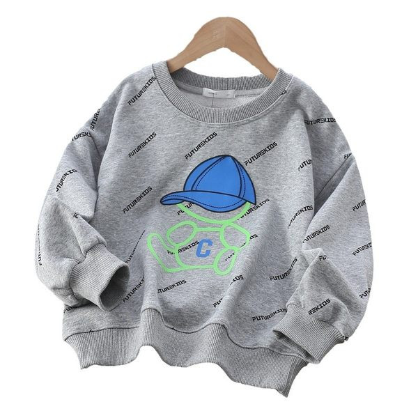 Hanorac pentru copii cu inscriptie si aplicatie