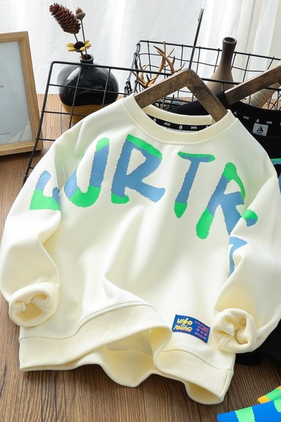 Bluză modernă pentru copii cu inscripție imprimată