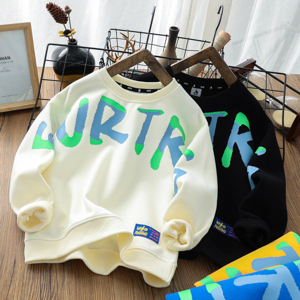 Bluză modernă pentru copii cu inscripție imprimată