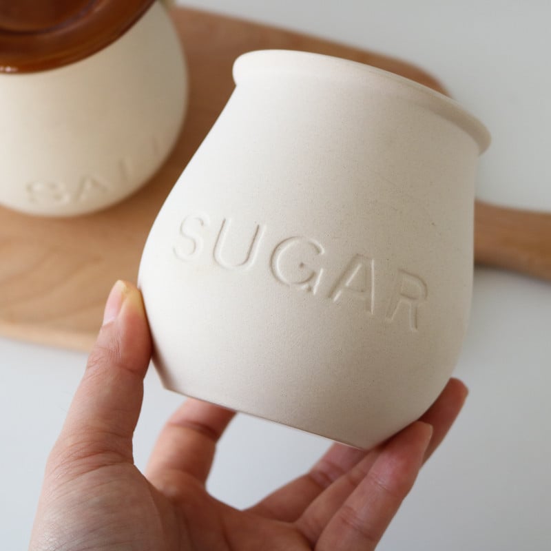 Borcan de condimente din ceramică Cutii de sare de zahăr Recipient de condimente Organizator de condimente Recipient de condimente Ustensile de bucătărie de mare capacitate