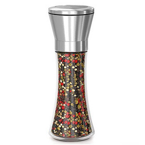 Konco új só- és borsdarálók, rozsdamentes acél kézi tengeri sódarálók, állítható kerámia borsdaráló üvegtesttel