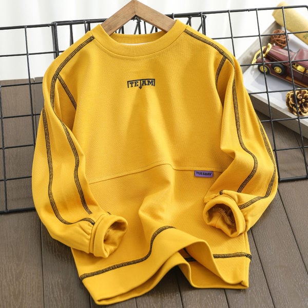 Bluza casual pentru copii cu gat rotund pentru baieti