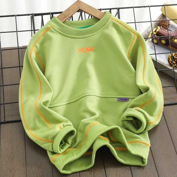 Bluza casual pentru copii cu gat rotund pentru baieti