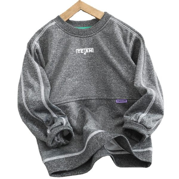 Bluza casual pentru copii cu gat rotund pentru baieti