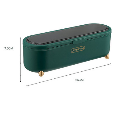 Konyhai 4 formátumú fűszeres doboz Egy rácsos, több rácsos sós fűszeres palack Konyhai tároló edénykészlet Fűszerdoboz