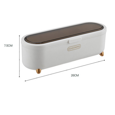 Konyhai 4 formátumú fűszeres doboz Egy rácsos, több rácsos sós fűszeres palack Konyhai tároló edénykészlet Fűszerdoboz